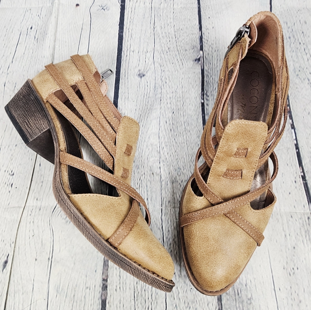 COCONUTS by MATISSE | Britt strappy cage rustic western side zip ankle boots